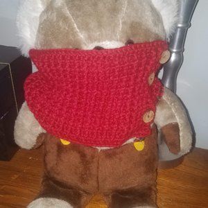 Handcrafted Crochet 3 Button Ladder Textured Neckwarmer Scarf NEW